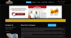 Desktop Screenshot of bartoncontracting.com